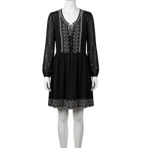 Time and Tru Blue White Striped T-Shirt Summer Dress Women's XL